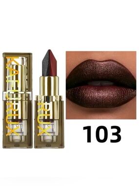 New Black Red Two Tone Lipstick Matte